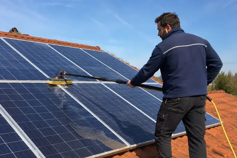 Nettoyage et entretien de panneaux solaires à Pelleport